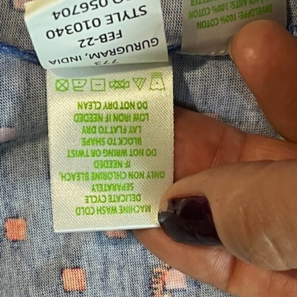 Lilly Pulitzer Kalama Off Shoulder Dress Borealis Blue Lilly Squared NWT Small - Picture 15 of 15